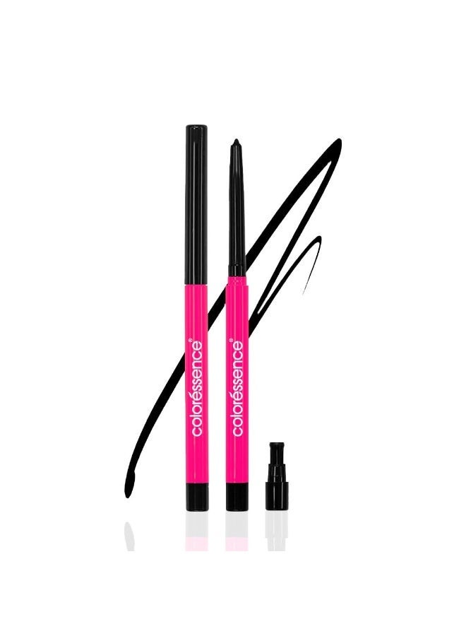 Coloressence Time to Prime Kajal Pencil| Intense Black Color| Matte Finish| Smudge-proof & Waterproof| Stays Upto 24 Hours| Infused with Almond Oil| Bold Black Rich Color Payoff| One Swipe Application - Image 2